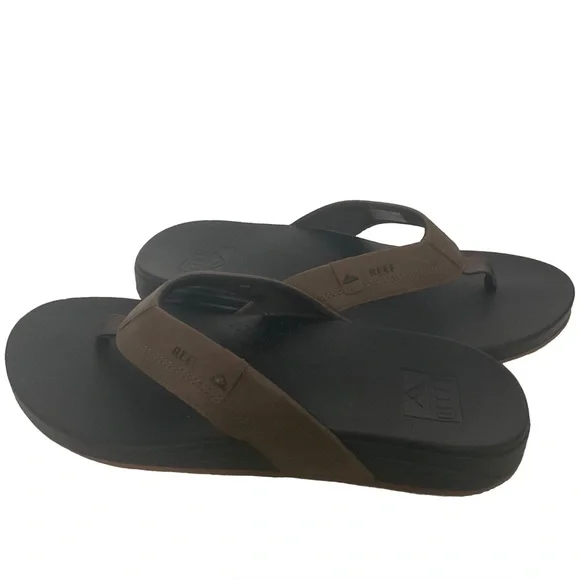 NWT Reef Men\'s Brown and Black Flip-Flops Men main image 3
